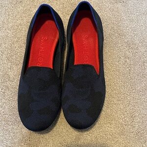 Rothy's Black and Blue Loafers